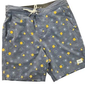 Katin Boys Board‎ Shorts Gray Polka Dot Drawstring Surf Size 26